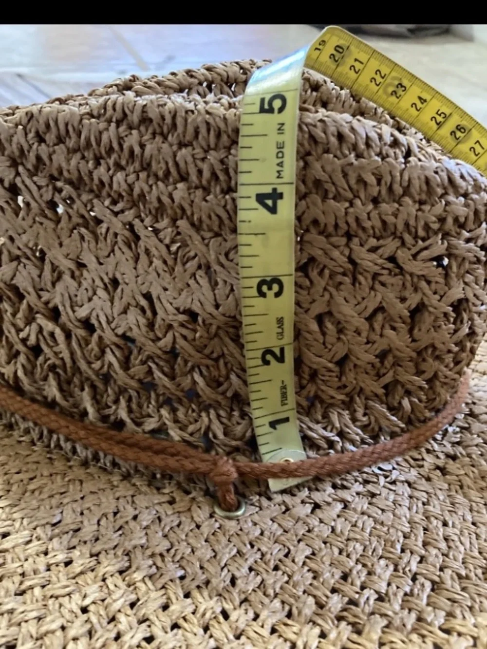 NWOT cowgirl/cowboy straw, tacky color, summer hat